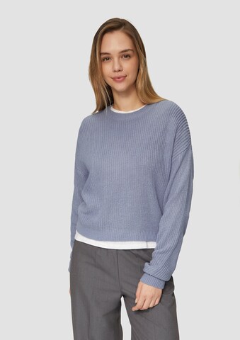Pull-over QS en bleu : devant