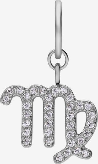 Lucardi Anhänger 'Statement' in silber / transparent, Produktansicht