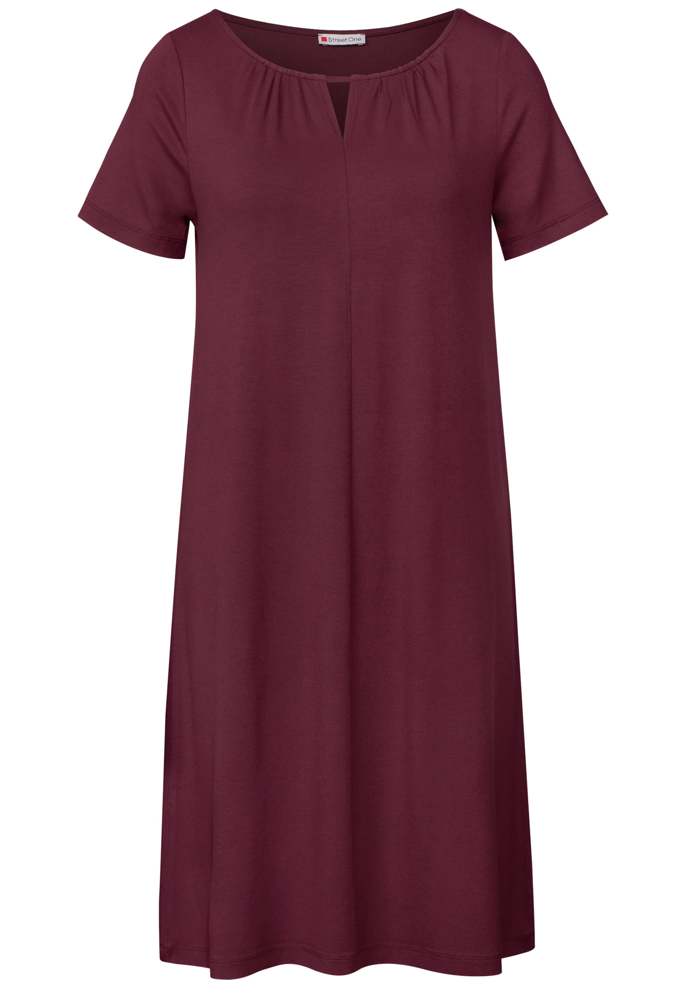 STREET ONE Jersey Kleid in Rot: Vorderseite
