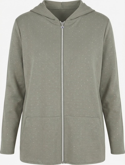 MIAMODA Sweatjacke in XL in grasgrün, Produktansicht