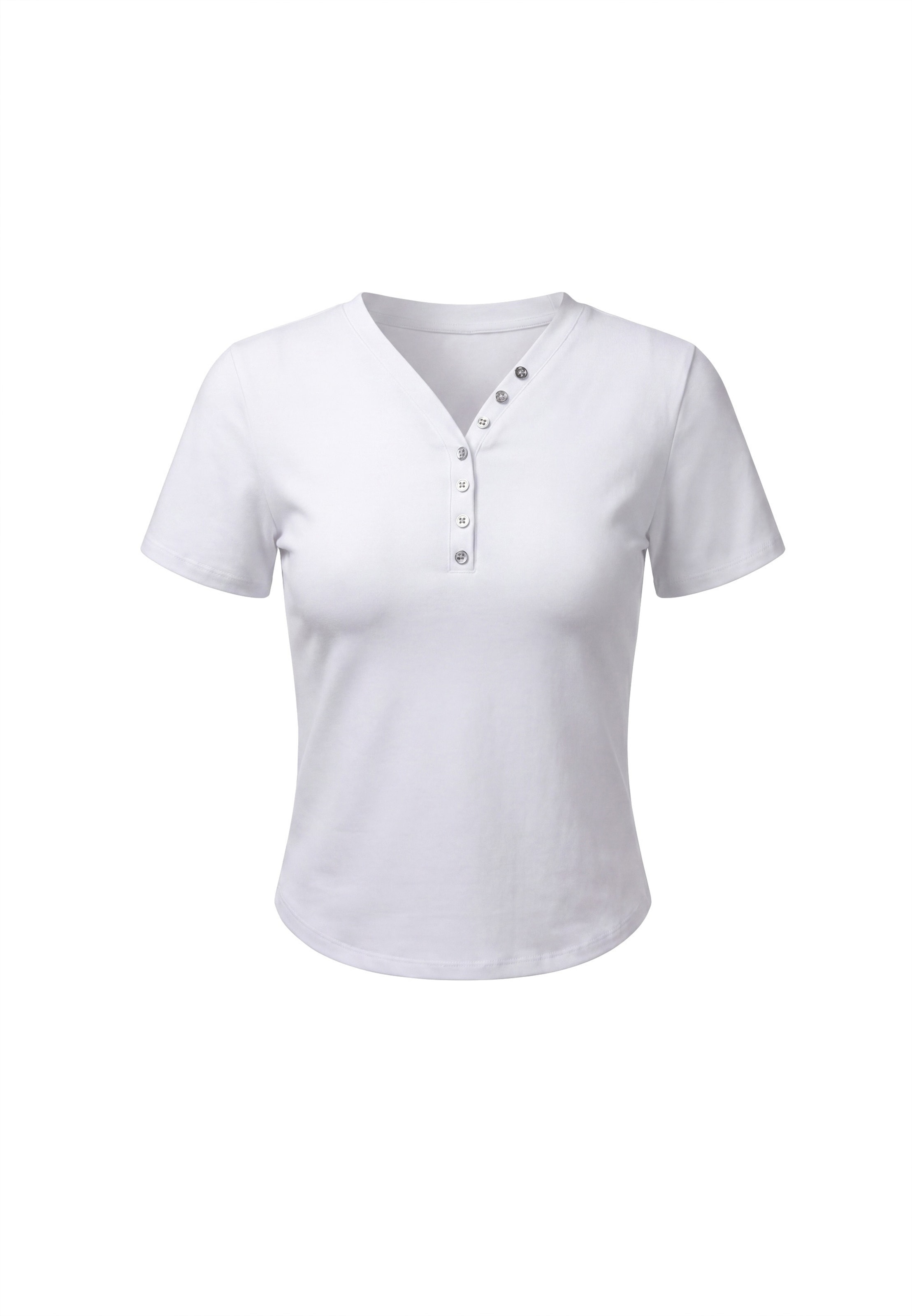usha BLACK LABEL T-shirt en S en blanc, Vue avec produit