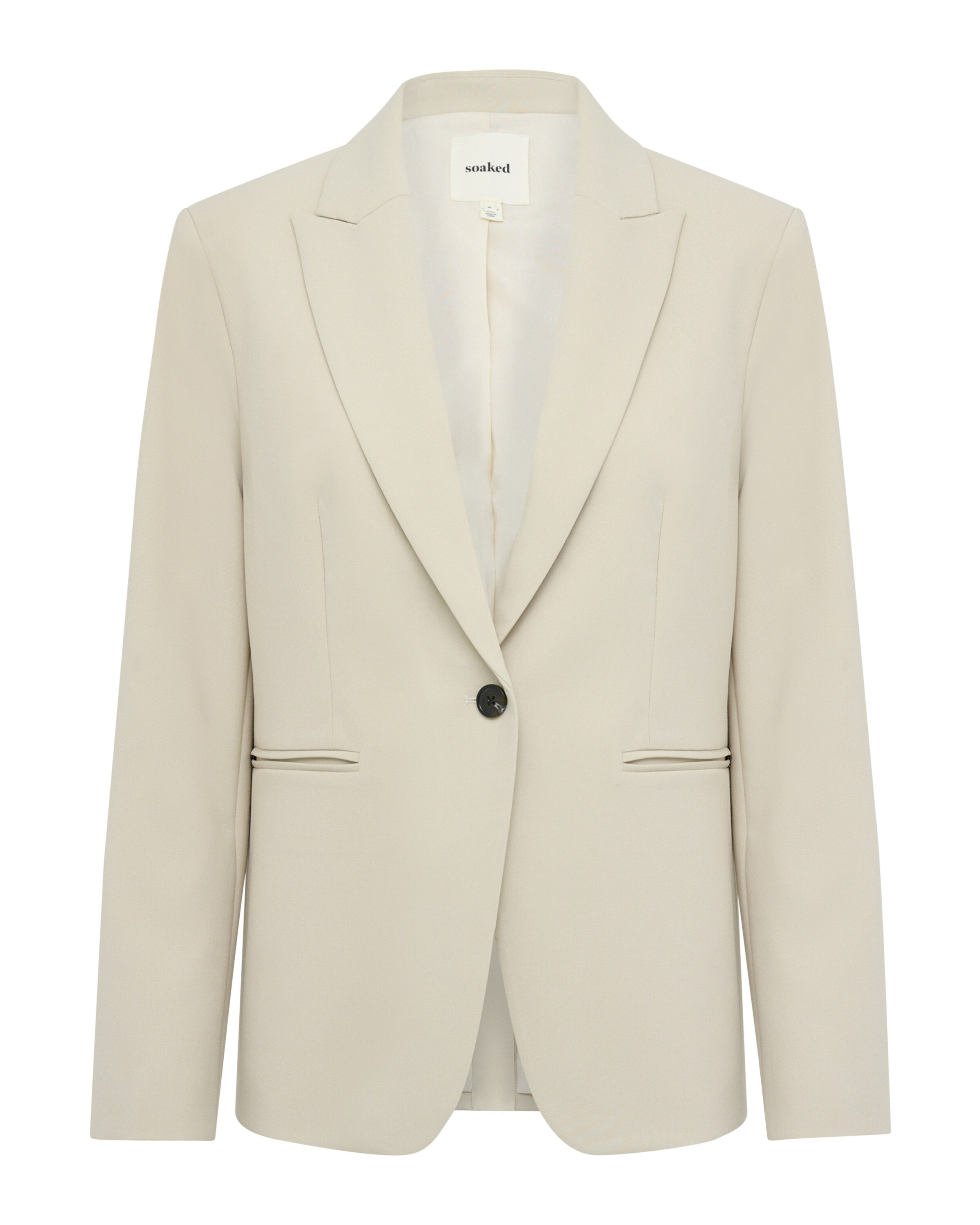 SOAKED IN LUXURY Blazer in Beige: Vorderseite