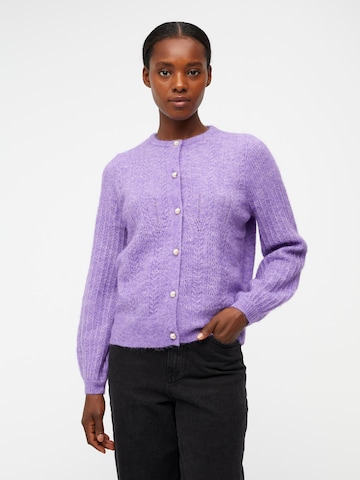 OBJECT Knit Cardigan 'Ophelia' in Purple: front