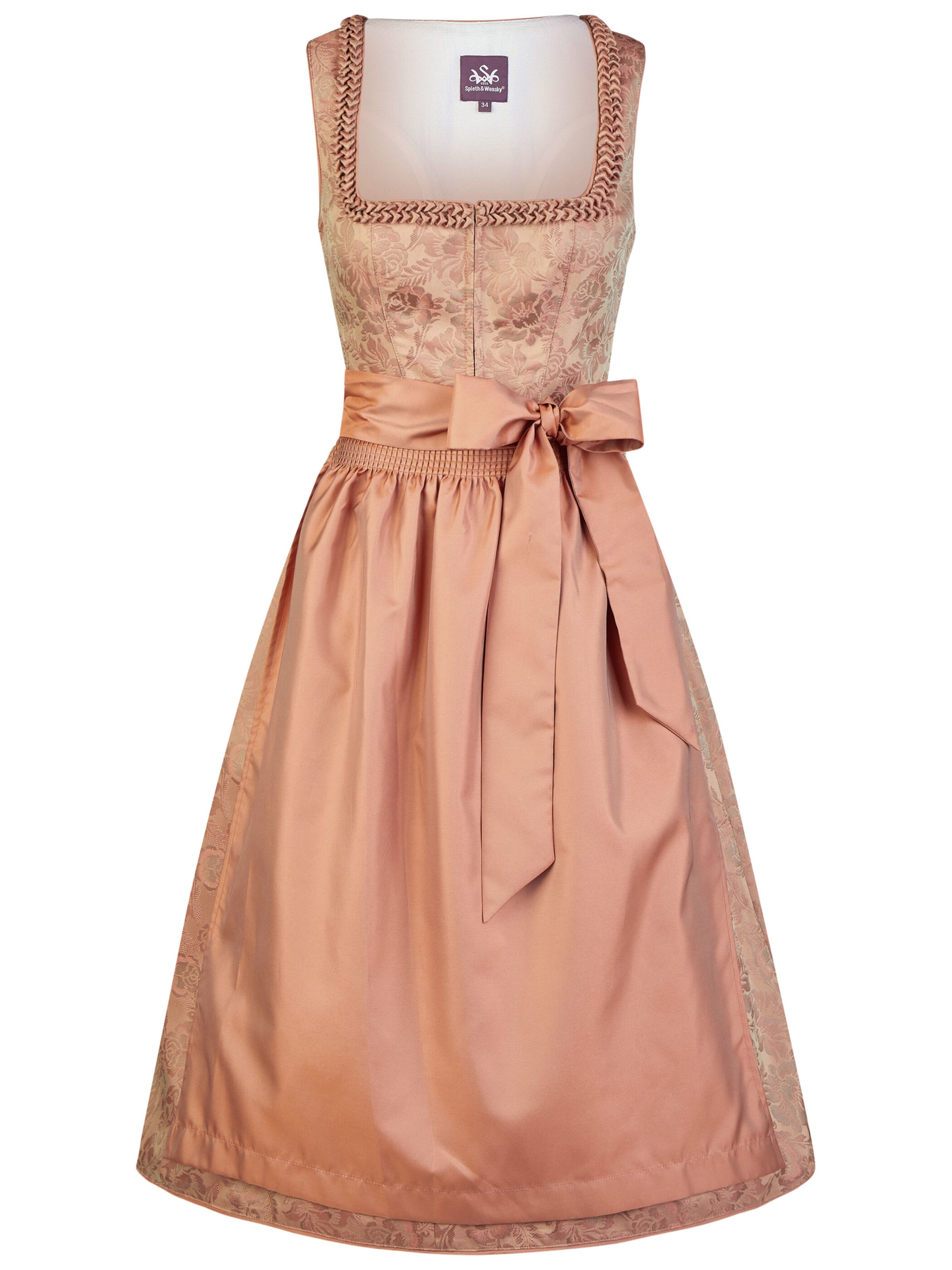 Dirndl 'Hadema' SPIETH & WENSKY en orange : devant