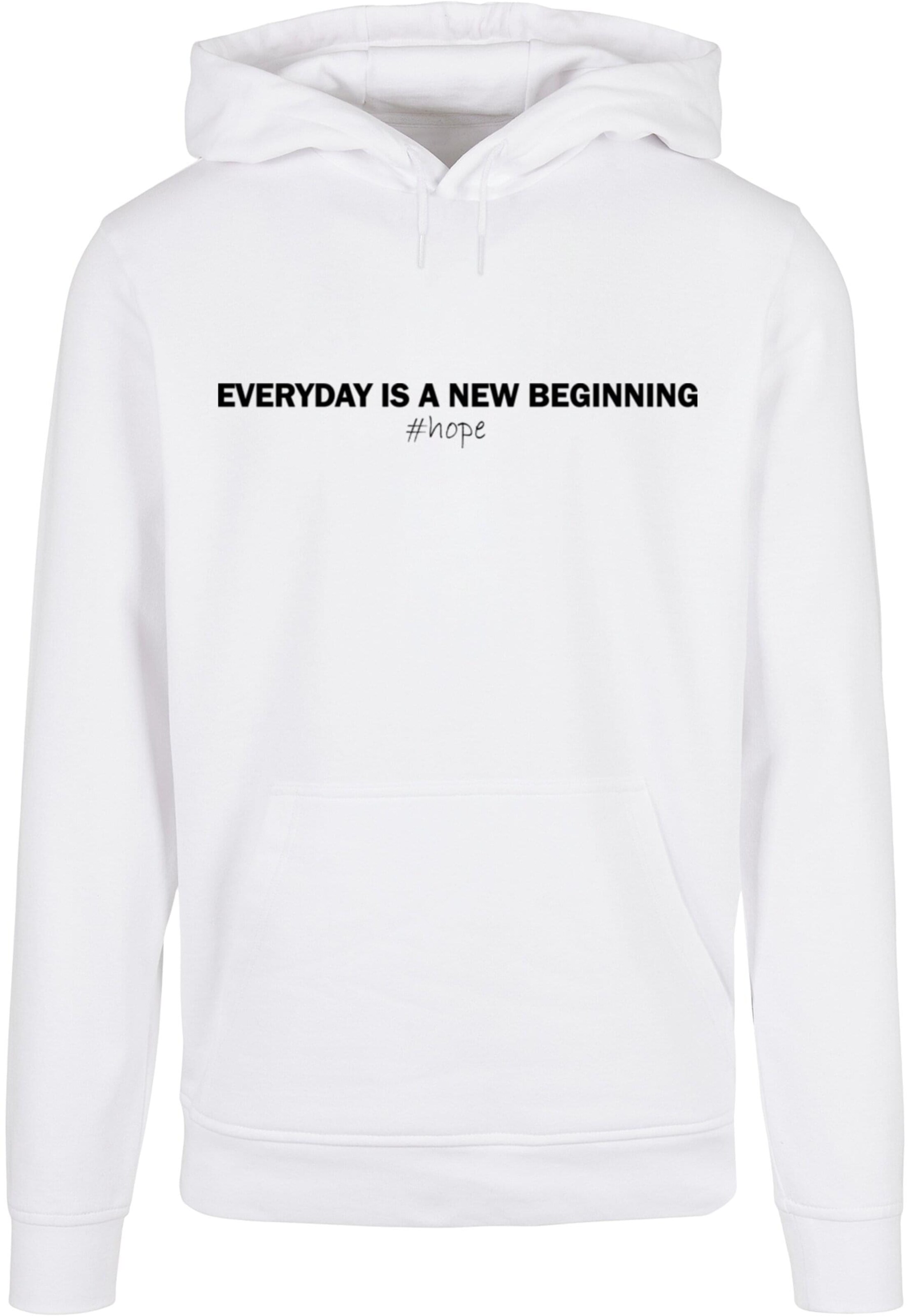 Sweat-shirt 'Hope' Merchcode en blanc : devant
