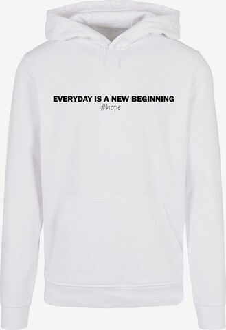 Merchcode Sweatshirt 'Hope' in Wit: voorkant