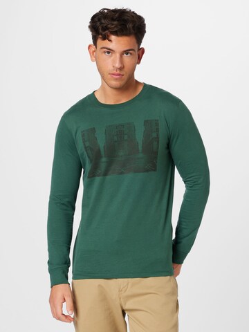 TOM TAILOR DENIM T-shirt i grön: framsida