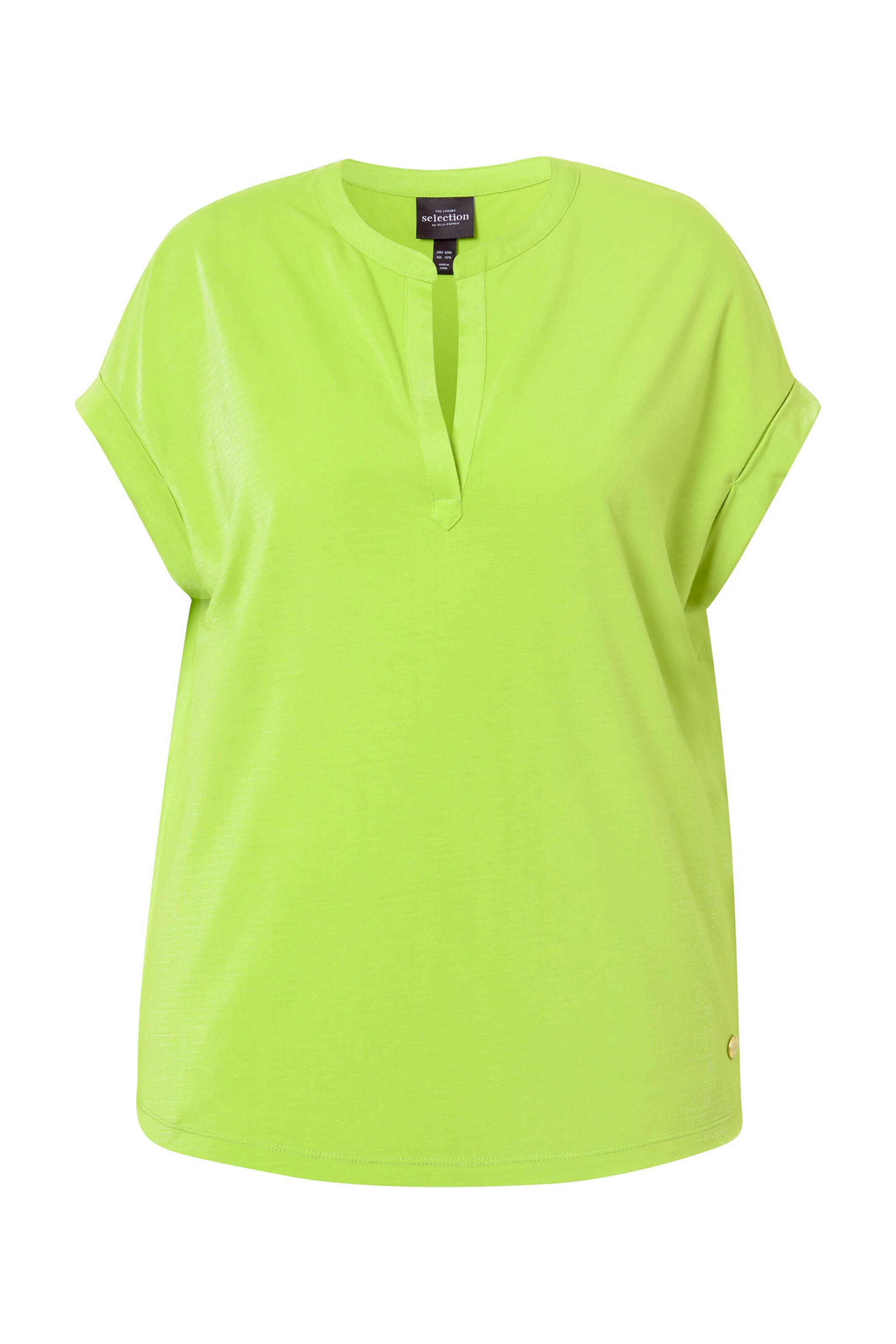 Ulla Popken Shirt in Groen: voorkant