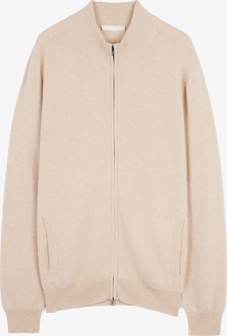 GOBI Cashmere Strickjacke 'Men's Essential Full-Zip Cashmere Cardigan' in Beige: Vorderseite