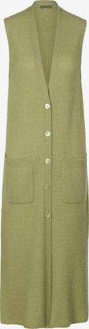 include Gebreide bodywarmer in Groen: voorkant