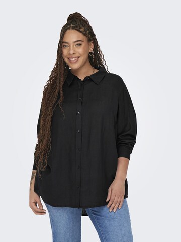 ONLY Carmakoma Blouse in Black: front