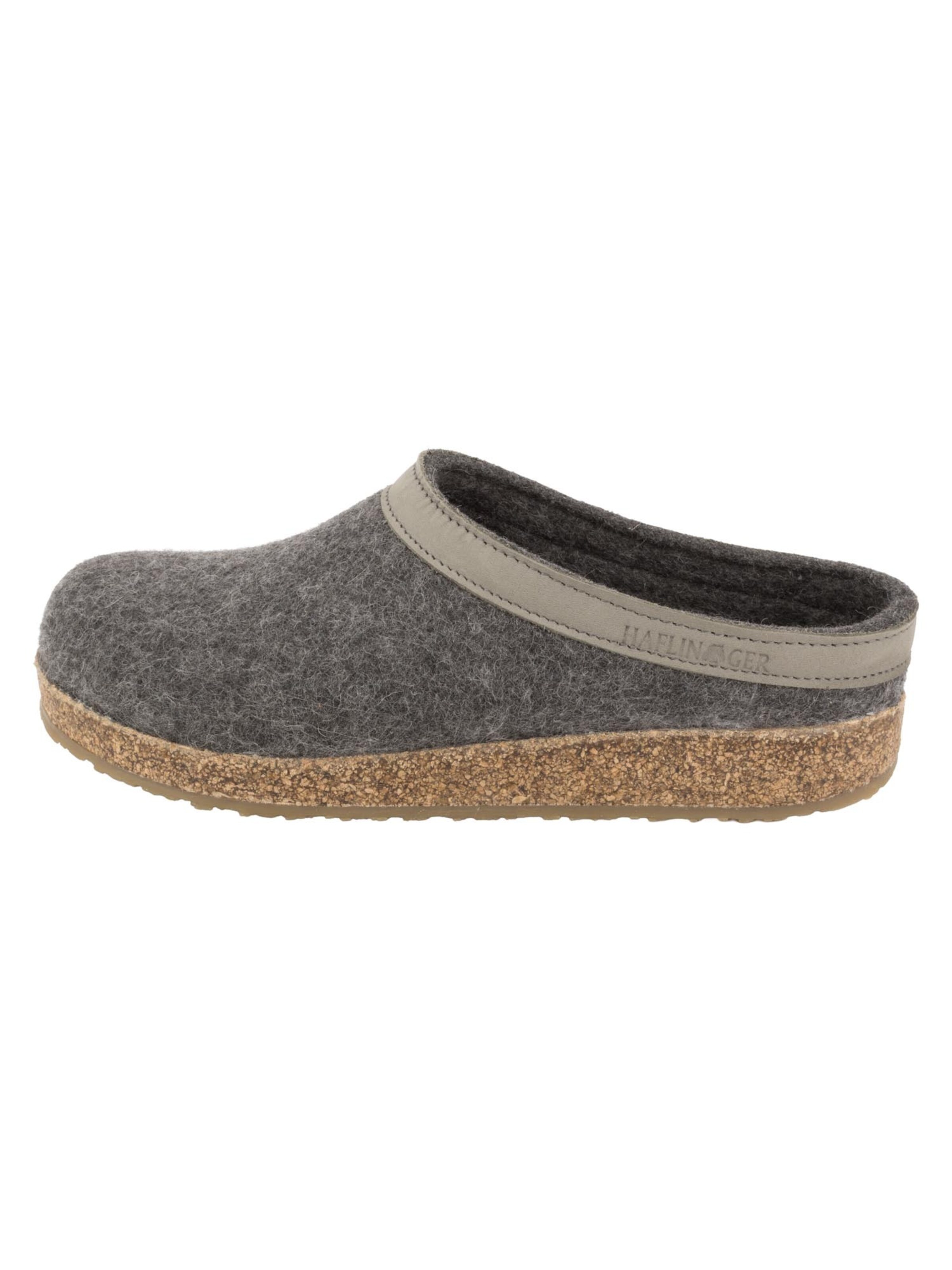 HAFLINGER Clogs 'Torben Grizzly'‌‌‌‌‌ in Grau: Vorderseite
