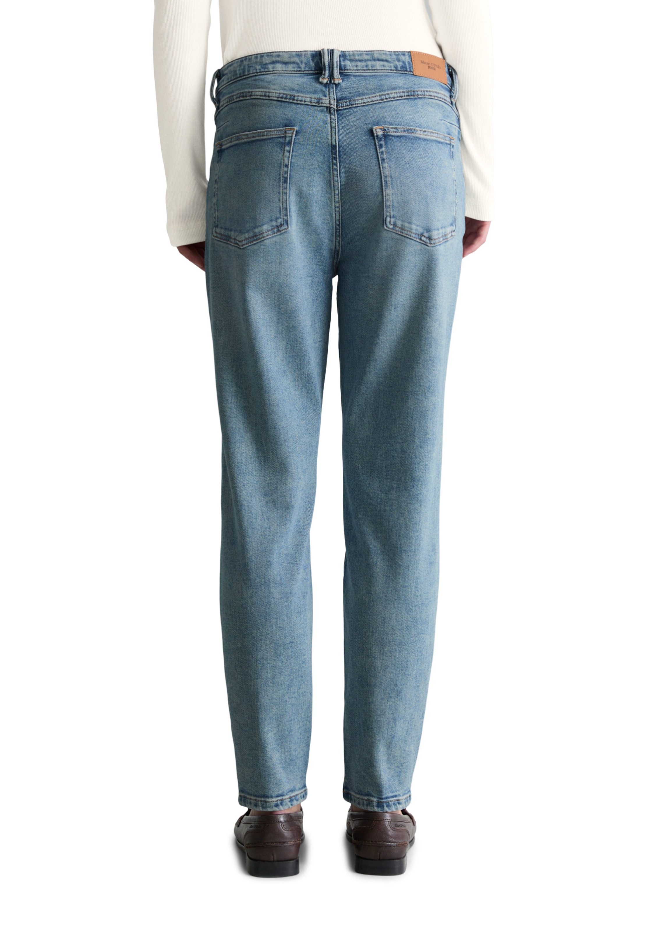 Marc O'Polo DENIM Tapered Jeans 'Freja' in Blau