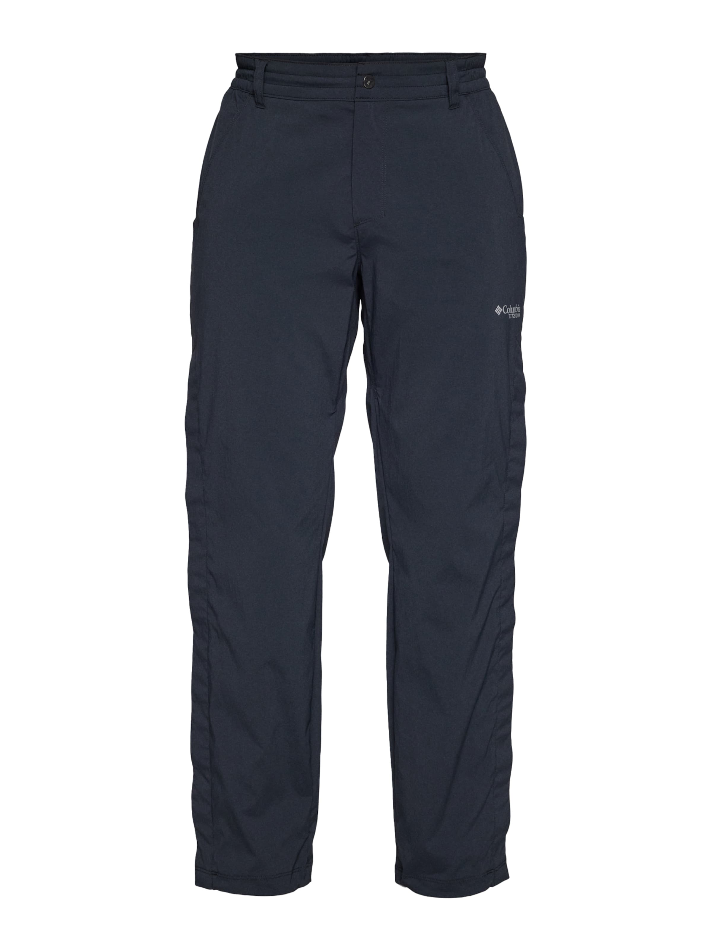 COLUMBIA Regular Urheiluhousut 'Wanoga' värissä musta: etupuoli