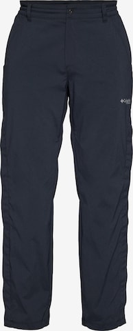 COLUMBIA Regular Urheiluhousut 'Wanoga' värissä musta: etupuoli