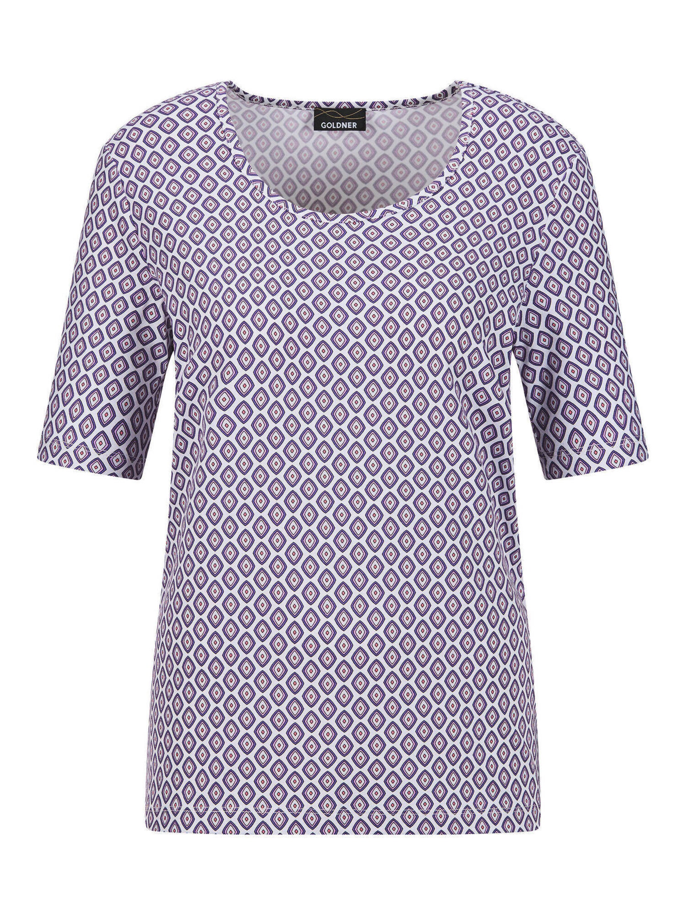 Goldner Shirt in Purple / White, Item view