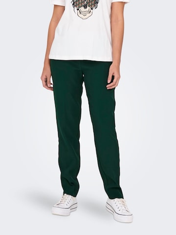 regular Pantaloni con piega frontale 'VERONICA ELLY' di ONLY in verde: frontale
