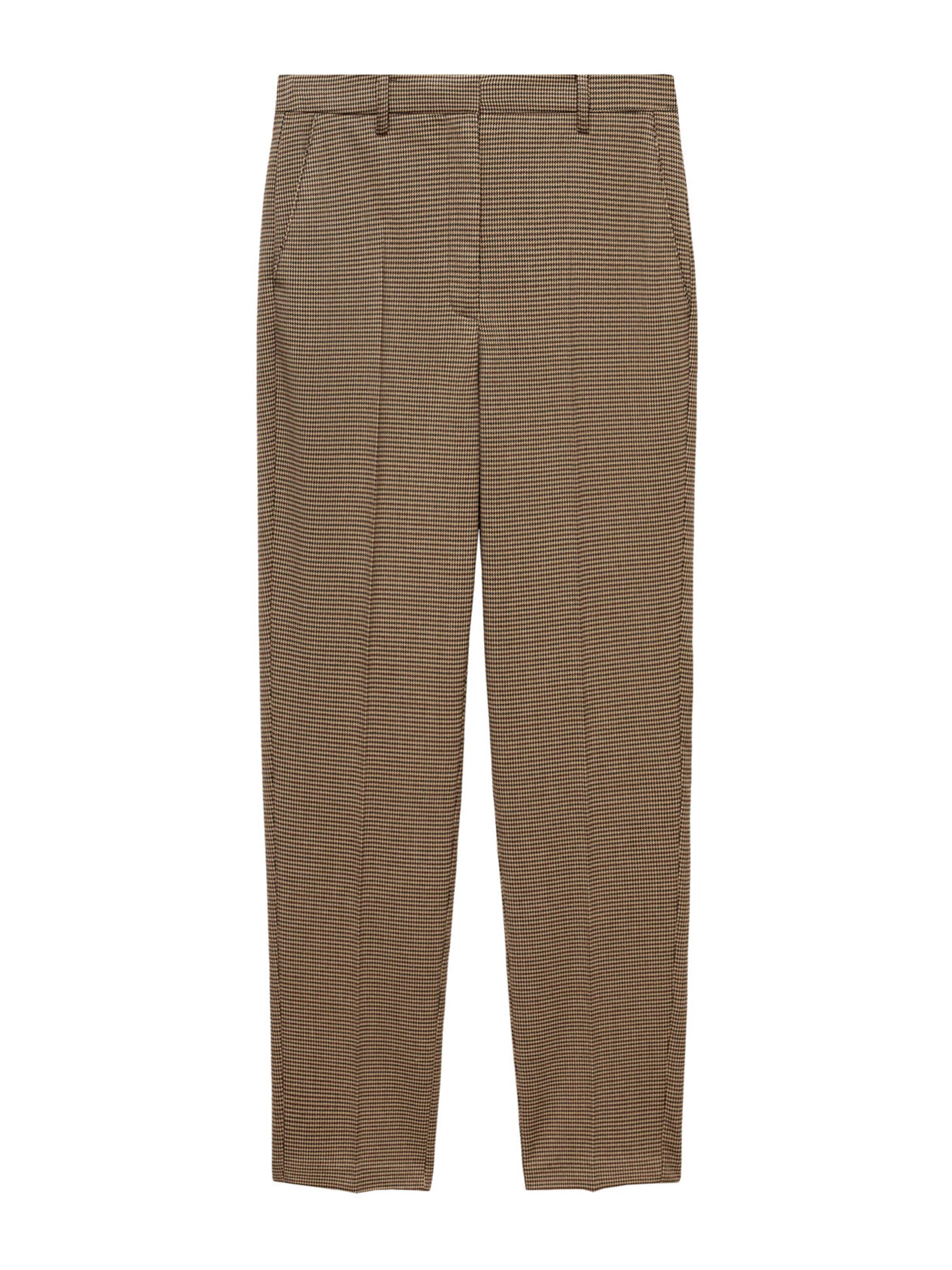 MANGO Skinny Suorat housut värissä ruskea: etupuoli