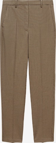 Skinny Pantaloni cu dungă de la MANGO pe maro: față