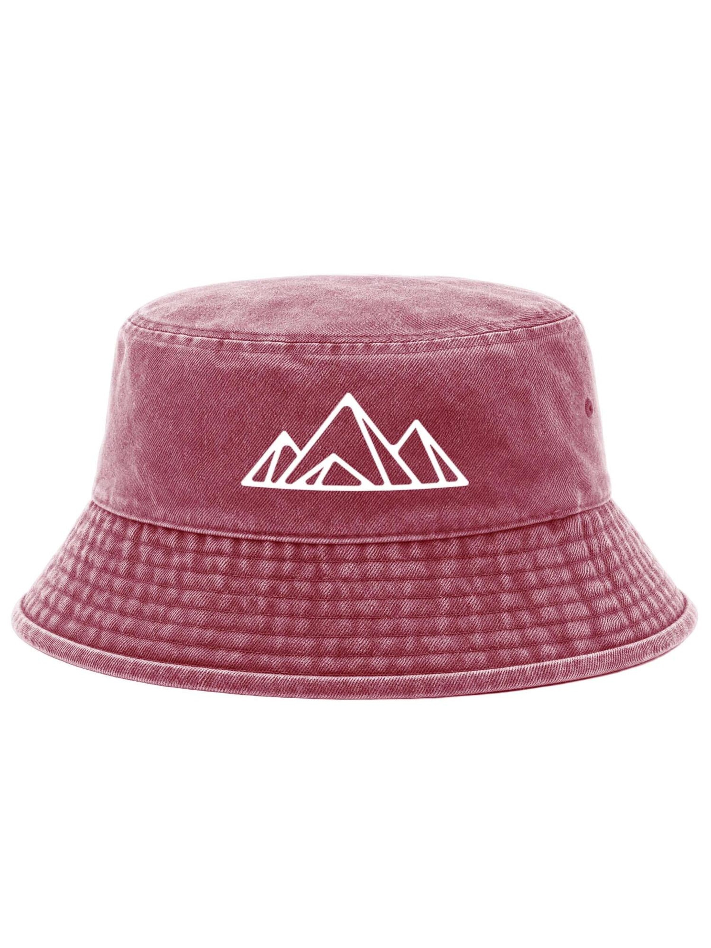 Neverless Hat 'Berg Polygon' in Red: front