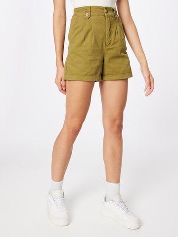 Koton regular Παντελόνι πλισέ σε πράσινο: μπροστά