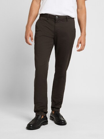 WOTEGA Slim fit Chino Pants 'Adriano' in Brown