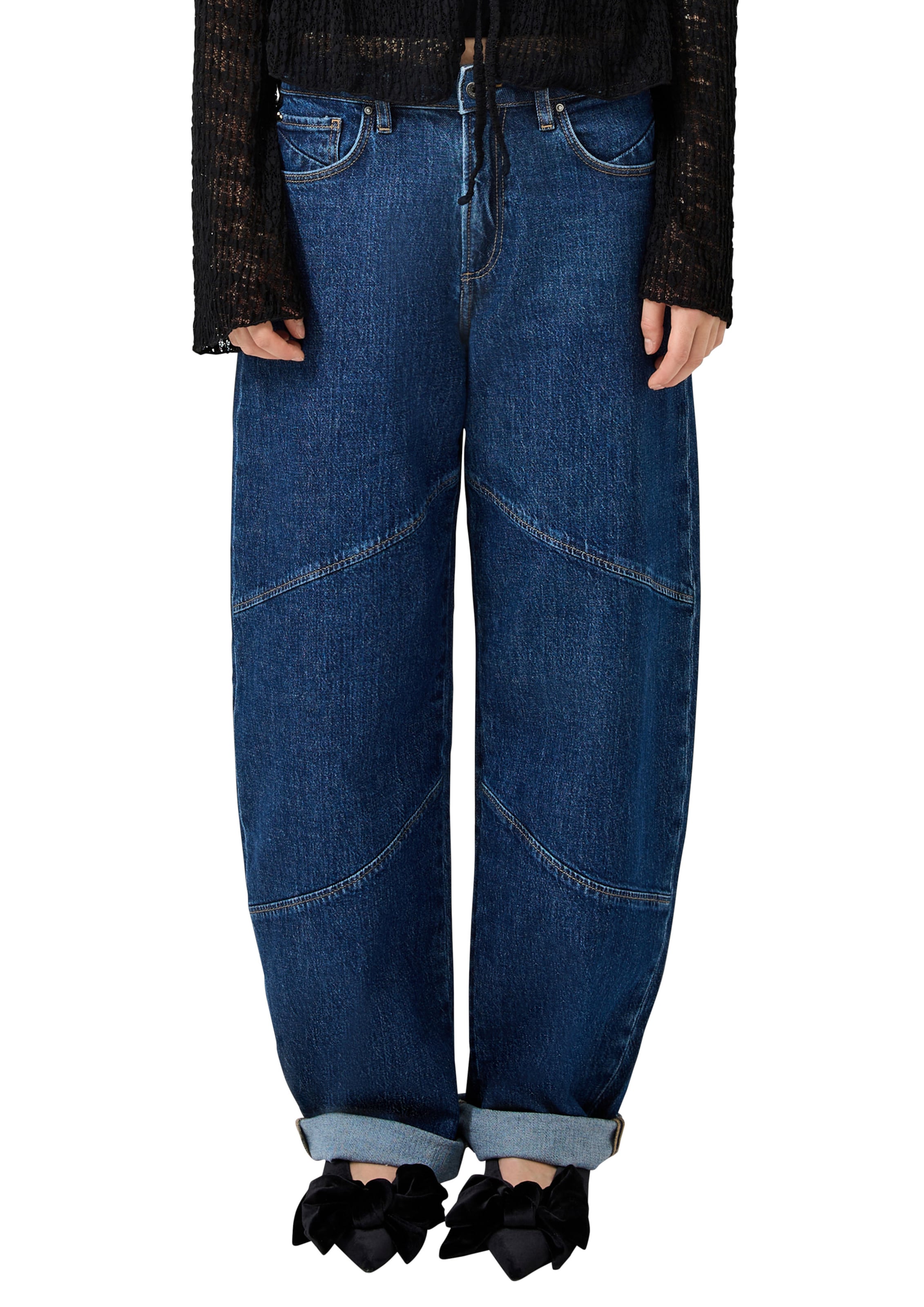 QS Regular Jeans in Blue: front
