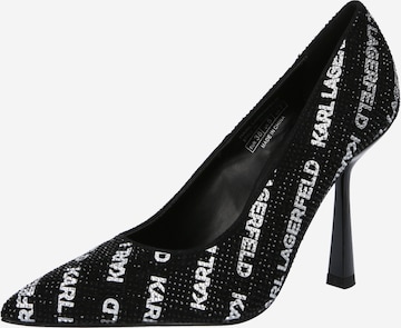 Karl Lagerfeld - Sapatos de salto em preto: frente