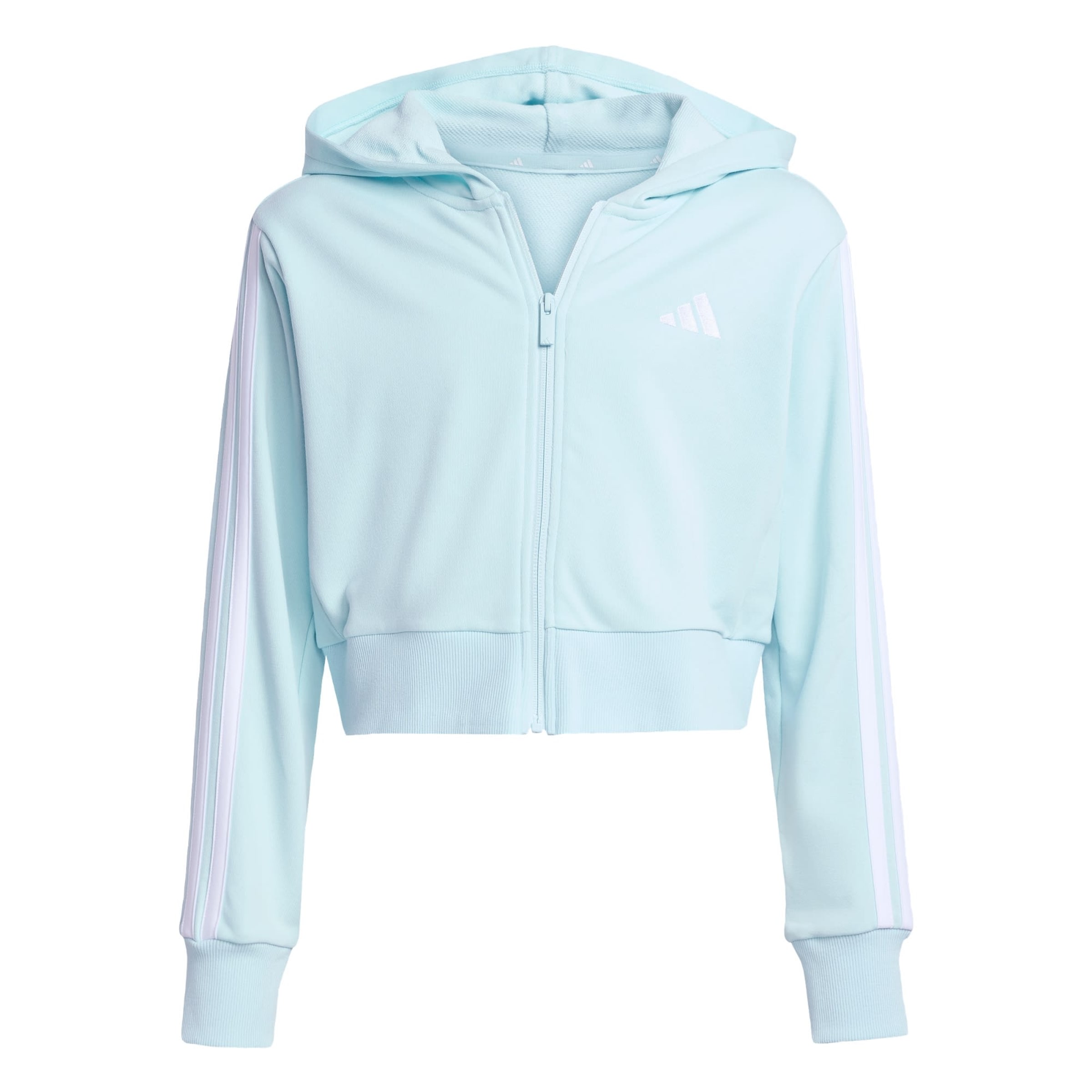 ADIDAS SPORTSWEAR - Sudadera con cremallera deportiva 'Essentials' en azul: frente
