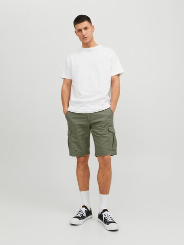 JACK & JONES Regular Cargobyxa 'Joe' i grön