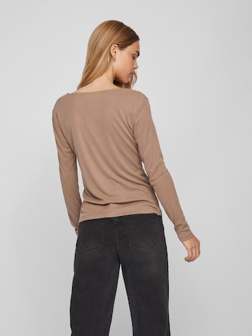 VILA Shirt in Brown