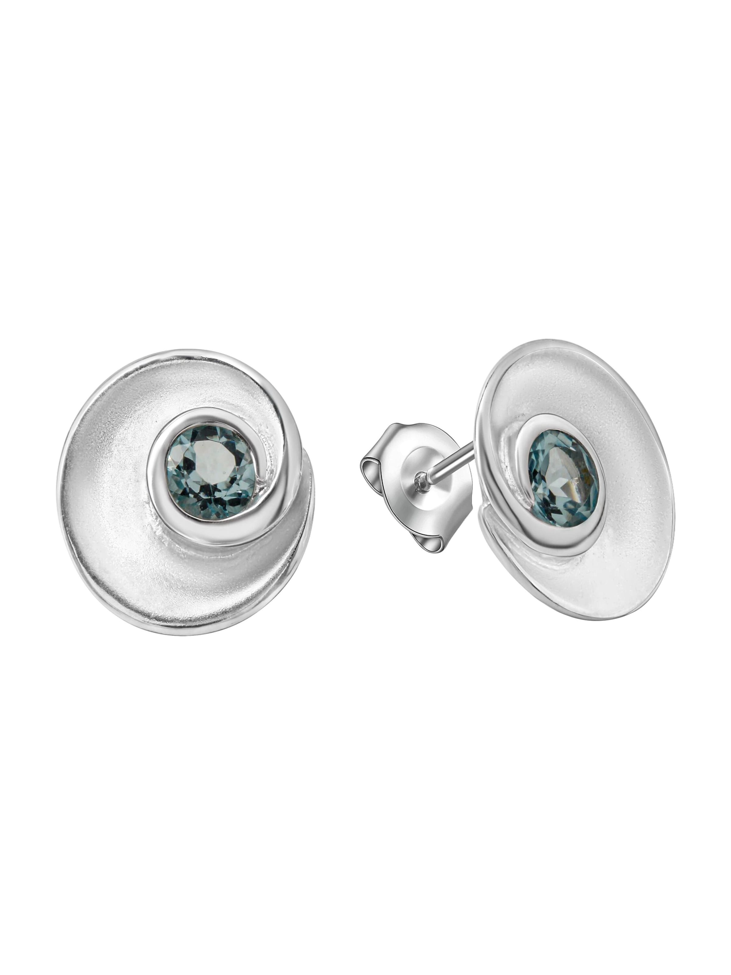 CELESTA Boucles d'oreilles en gris argenté, Vue avec produit