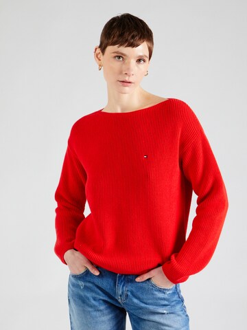 Pull-over TOMMY HILFIGER en rouge : devant