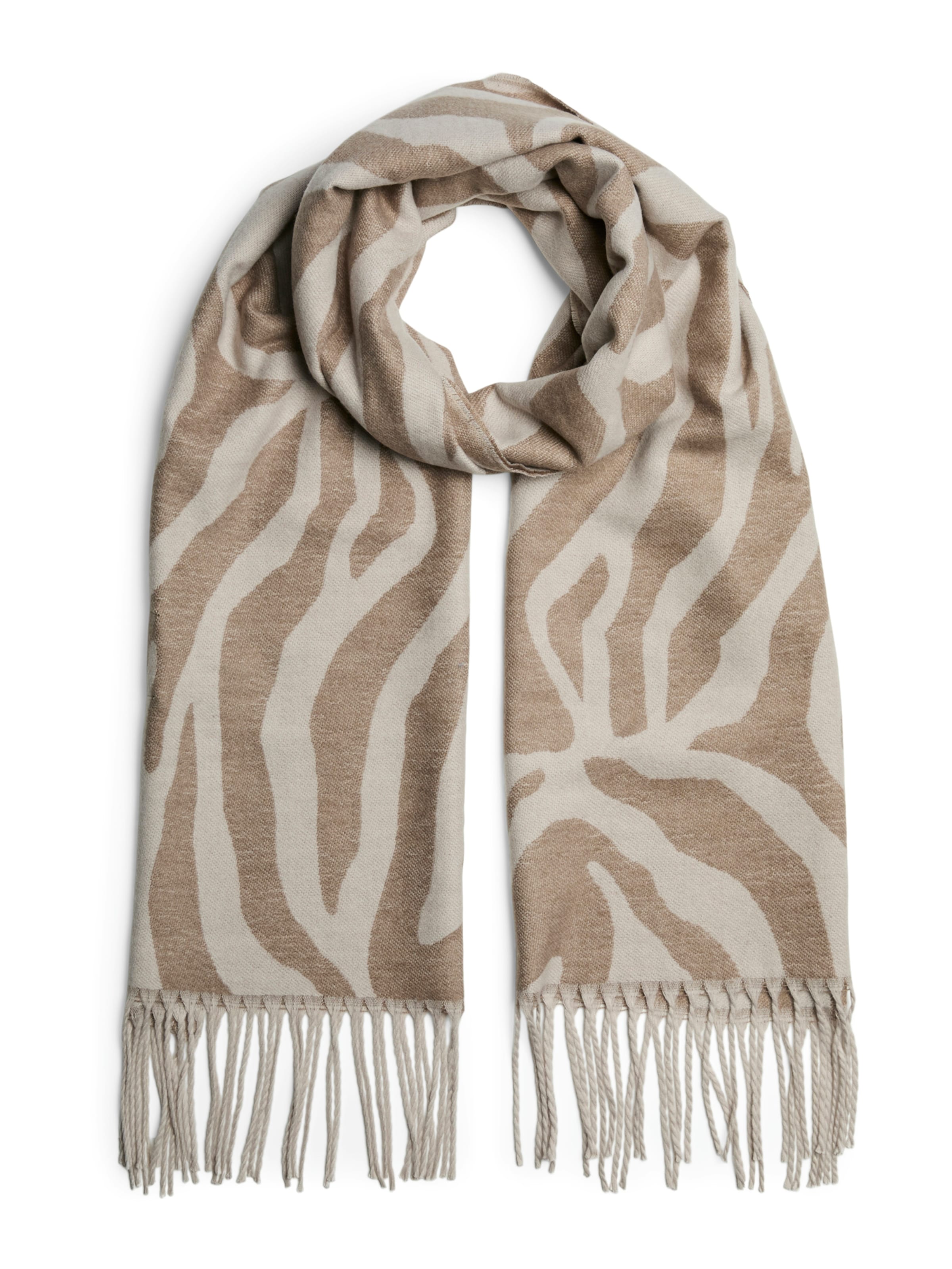 PIECES Scarf 'PCELIN' in Grey: front