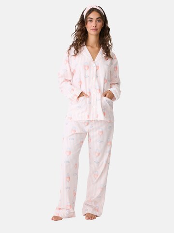 PJ Salvage Pyjama in Roze: voorkant