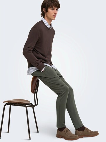 Only & Sons Slimfit Hose 'ONSMARK' in Grau