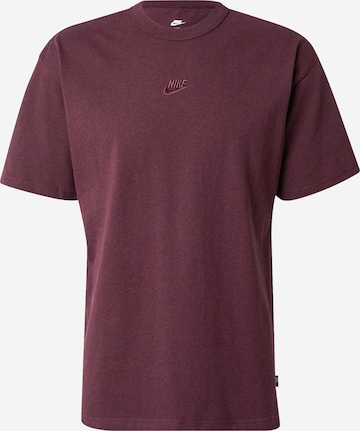 T-Shirt 'PREM ESSNTL' Nike Sportswear en rouge : devant