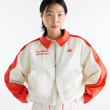 Giacca sportiva 'Sport Legacy Stadium Jacket' di new balance in bianco