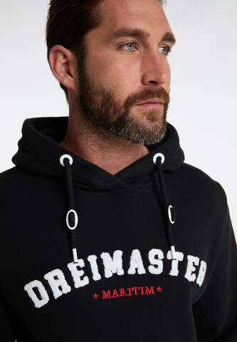 DreiMaster MaritimSweater majica 'Kilata' - crna boja