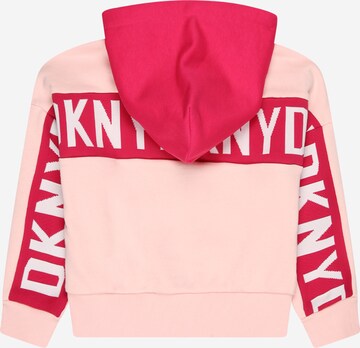 DKNY - Sudadera con cremallera en rosa