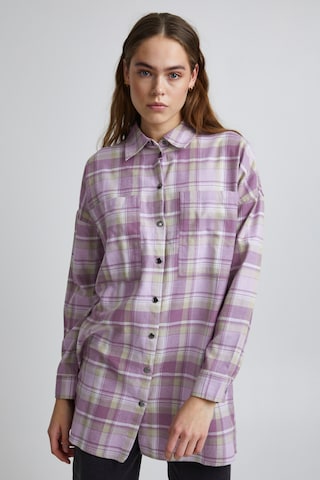 PULZ Jeans Blouse 'PZLAVINDA' in Purple: front