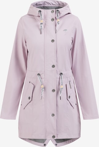 Schmuddelwedda Between-Seasons Parka in Pink: front