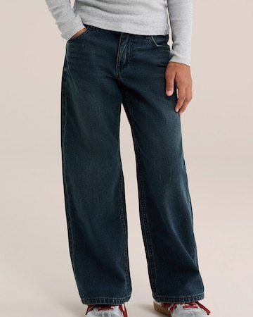Regular Jeans de la WE Fashion pe negru: față