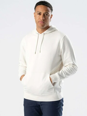 TEESHOPPEN Sweater ' Sweatshirt Hoodie ' in White