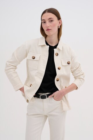 Veste mi-saison My Essential Wardrobe en beige : devant