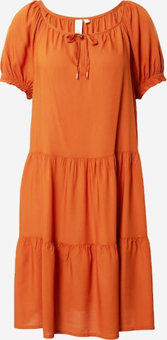 Robe QS en marron : devant