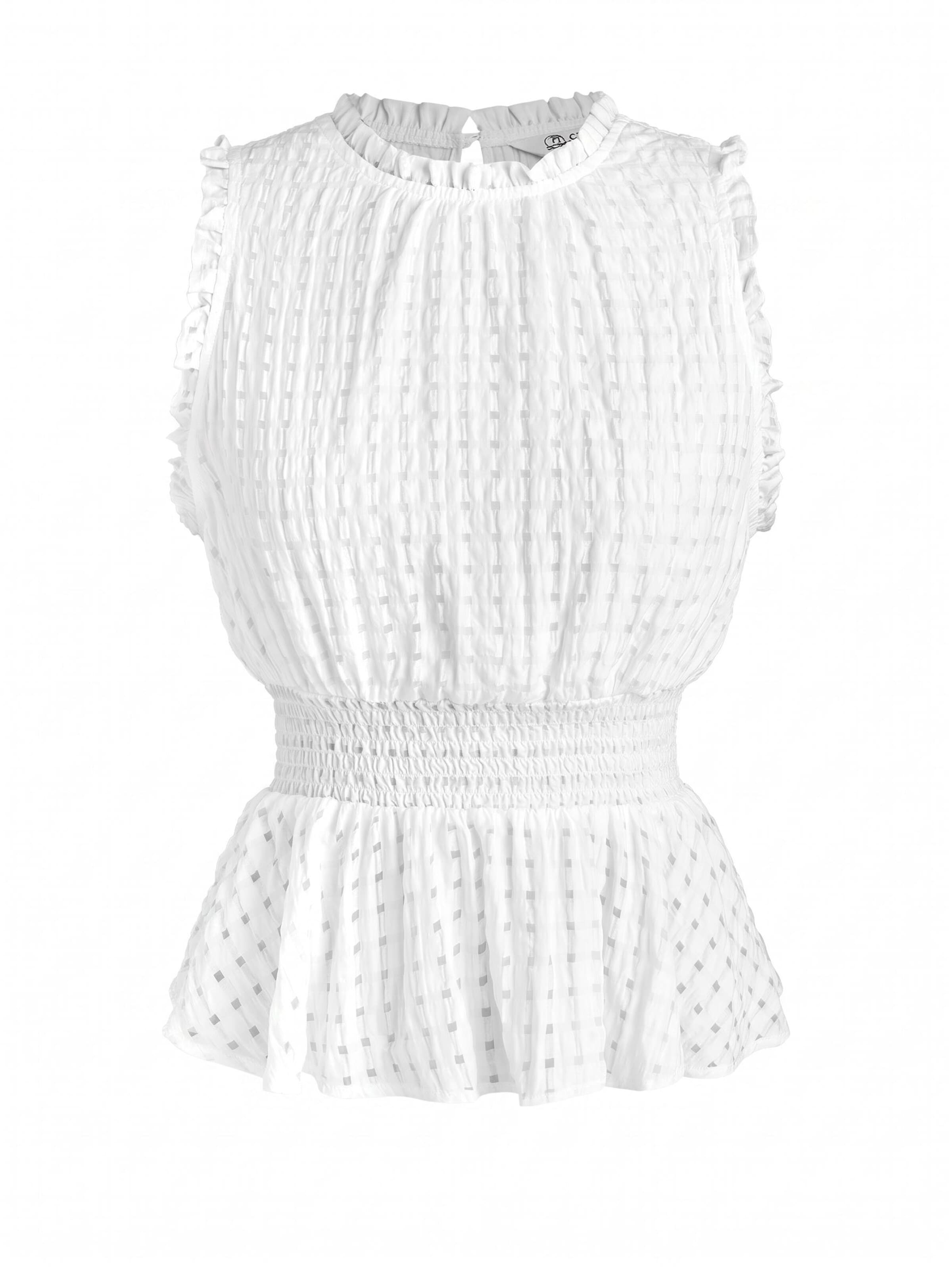 Cupshe Top | bela barva: sprednja stran