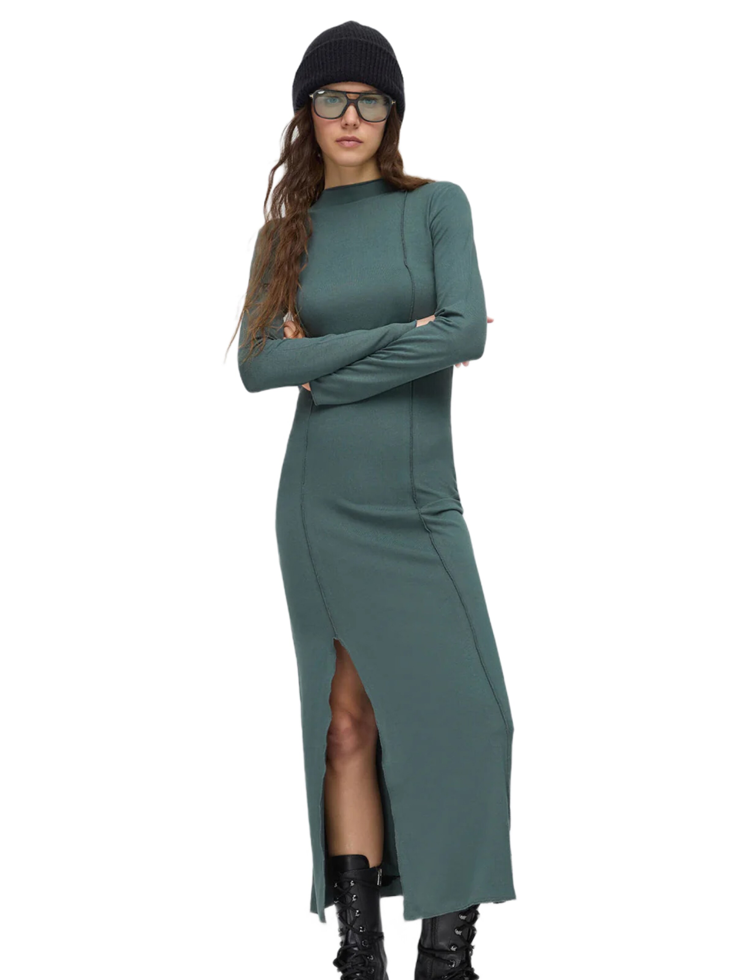 No Matter What Kleid in Grün: Vorderseite