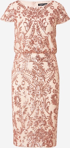 Papell Studio Cocktail Dress in Pink: front