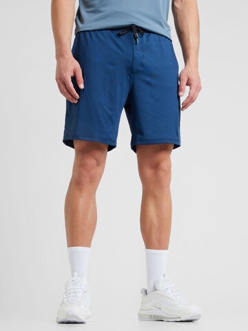 SKECHERS Regular Workout Pants in Blue: front